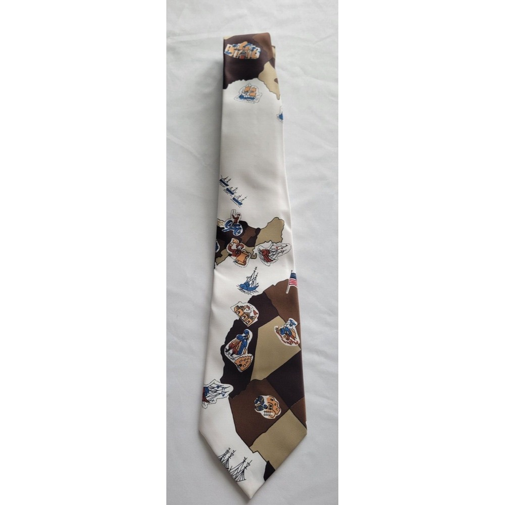American History Cartoon Necktie‎ Vintage Corsair